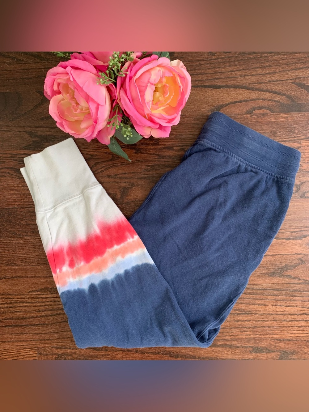 Gap tie dyed, cotton sweatshirt fleece joggers, size M